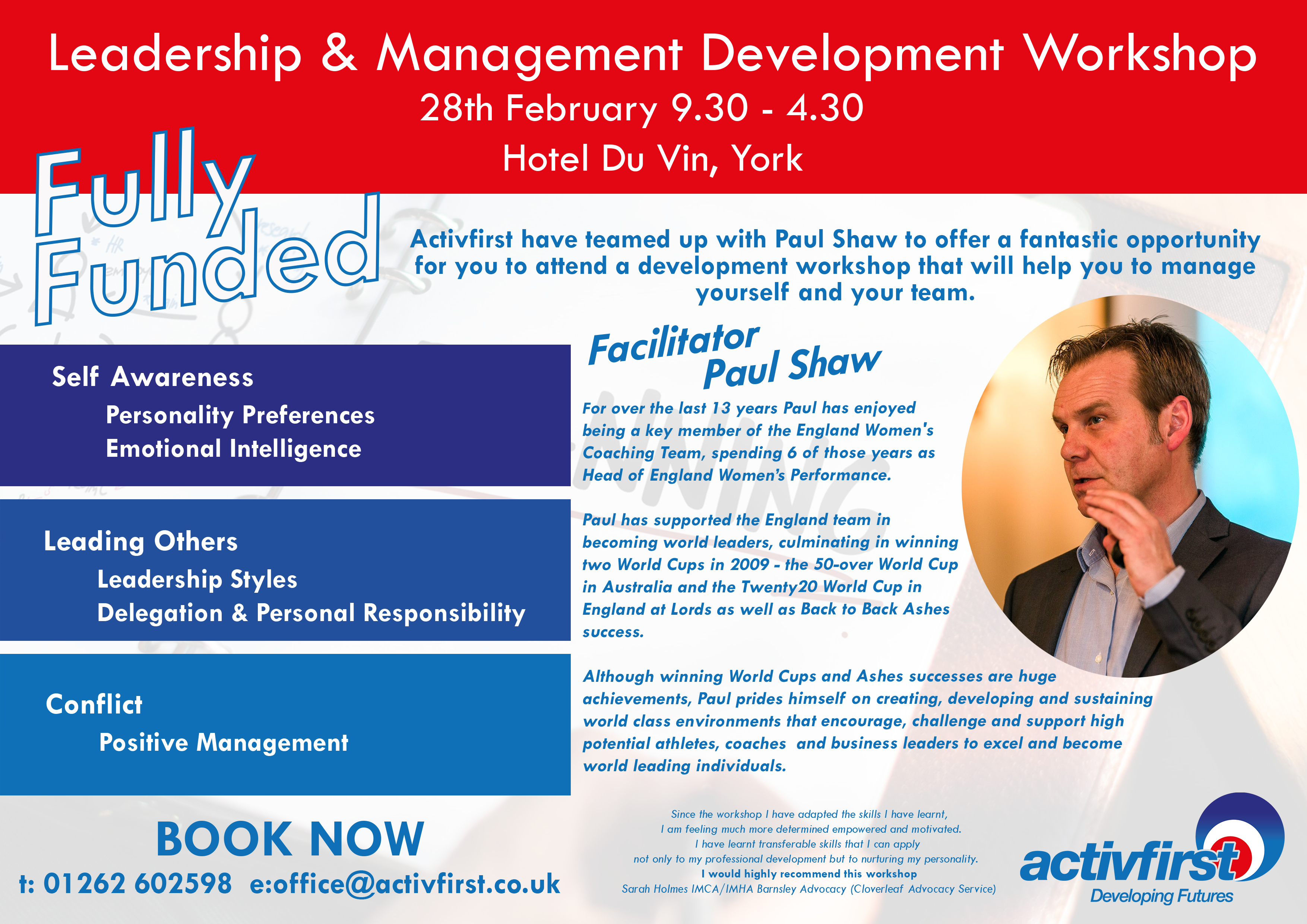 Leadership and Management York Workshop